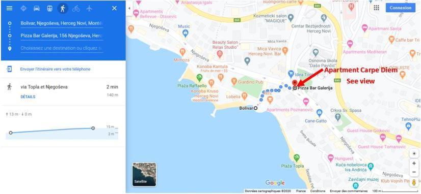 Appartement Carpe diem vue mer Herceg Novi Exterior foto